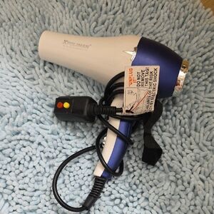 White and Blue Hair Dryer